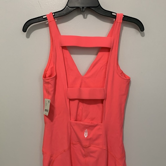 FP MOVEMENT Never Better Onesie Romper Neon Coral NWT - Picture 10 of 14